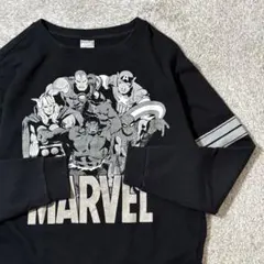 マーベル アベンジャーズ スウェット 薄手 トレーナー ブラック L ストリート