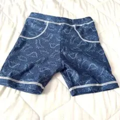 恐竜柄 水着 男の子用 青　120 ジュラシック