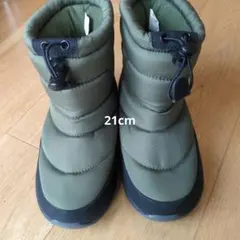 オリーブグリーン 防寒ブーツ 21cm