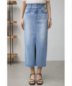 AZUL by moussy ハイウエストスカート デニムスカート