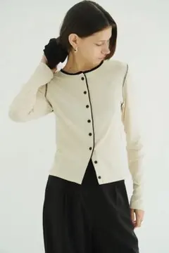 W FACE BICOLOR CARDIGAN(clane)のサムネイル