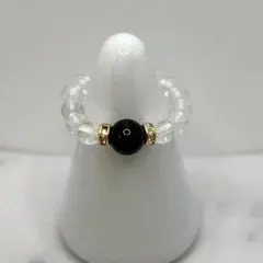 セール 天然石 リング 指輪 モリオン 水晶 説明必読 ハンドメイド