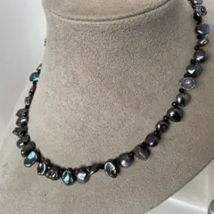 【淡水本真珠★ケシパール★天然石★パールネックレス★ハンドメイド★ネックレス】