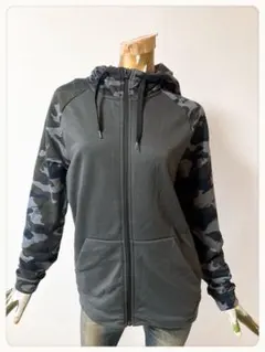 ☘️T23898☘️NIKE カモフラ ジップアップ パーカー S