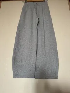 ◾️美品◾️グレー スウェットバレルレッグパンツ M