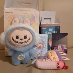 POP BEAN Fluffy & Cozy シリーズぬいぐるみペンダント他