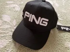 新品PING 黒 キャップ フリーサイズ