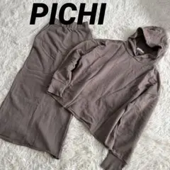 ichiイチ フード付き チェック