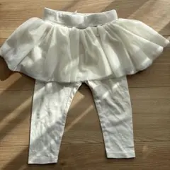 チュチュ付きレギンス 12-18ヶ月 ホワイト