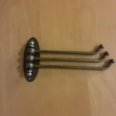 真鍮製　3フック ウォールフック