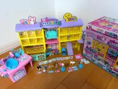 ☆箱付・美品☆ リカちゃん　にぎやかペットショップ