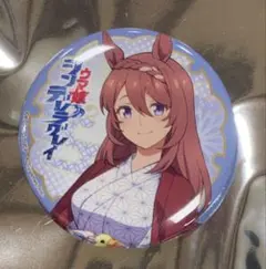 ウマ娘 極楽湯 スーパークリーク 缶バッジ シンデレラグレイ