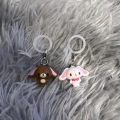サンリオキャラクターズめじるしアクセサリー シュガーバニーズ しろうさ くろうさ