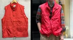 ビームス 別注 美品 25ss サイズL シェラデザイン パッカブル ベスト