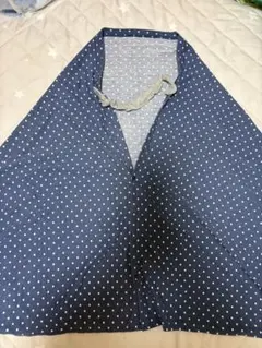 ネイビー ドット 授乳ケープ