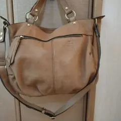 Dakota ダコタ 2WAY レザー ショルダーバッグ トートバッグ　ブラウンのサムネイル