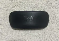 Zoff メガネケース 黒 クロス付き