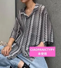 レースシアーストライプ柄ルーズシャツ CIAOPANICTYPY