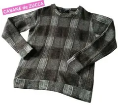 CABANE de ZUCCA カバンドズッカ チェック ウール ニットのサムネイル
