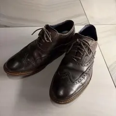Cole Haan ウィングチップ レザーシューズ ブラウンxオレンジステッチのサムネイル