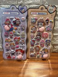 新品未開封！ラブブ お尻ぷくぷくシール 3D 立体シール 2枚セット