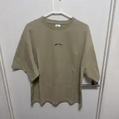 ベージュ Tシャツ Mサイズ バックプリント