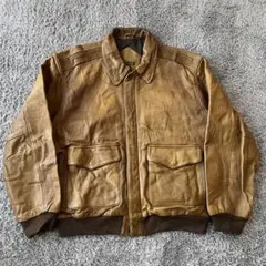 vintage レザー 本革 A-2 G-1 フライトジャケット 短丈