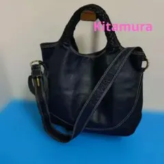Kitamura　キタムラ 2wayレザーショルダーバッグ