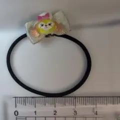 リボン付きカラフルヘアゴム