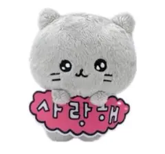 【新品・タグ付】チェゴシム ねこゴシム ぬいぐるみ メッセージ付き