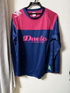 Duelo 長袖シャツ Lサイズ ネイビー/ピンク