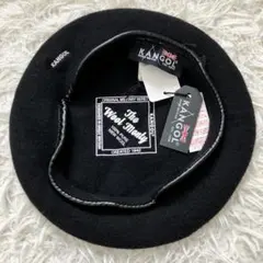 《未使用タグ付定番》カンゴールkangolベレー帽羊毛ウールブラック栗原