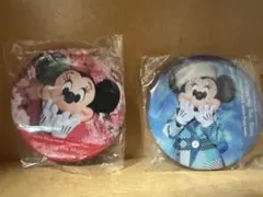 ミニーのスタイルスタジオ缶バッジ　2個