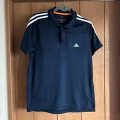 アディダス　ポロシャツ　ネイビー　Lサイズ