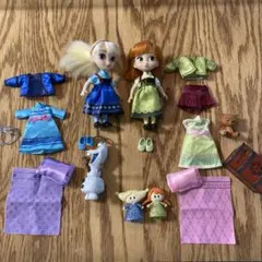 アナと雪の女王　人形セット　ドールセット
