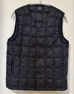 ユニクロ　ウルトラライトダウンベスト メンズ 黒 S