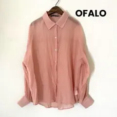 OFALO シアー　長袖シャツ　ブラウス　ゆったり