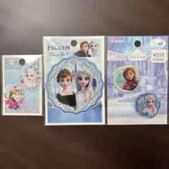 新品未使用アナと雪の女王 ワッペン３点セット