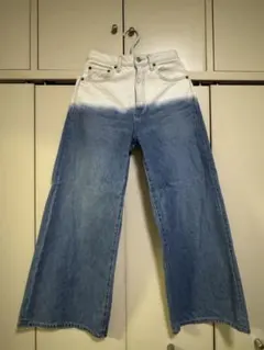 グラデーション ワイドデニムパンツ Size25inchのサムネイル