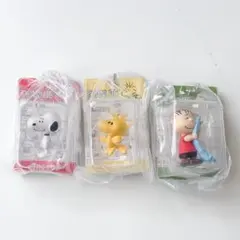 PEANUTS スヌーピーパッケージミニチュアコレクション　3個セット