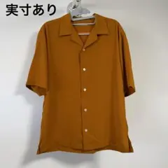 GU ドライオープンカラーシャツ 5分袖 オレンジ Mのサムネイル