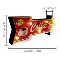 Newネオン祭セール 在庫限コーヒー LEDレトロネオンサイン アメリカン雑貨v