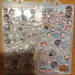 ボンボンドロップシール　しろくろ、ぷかぷか