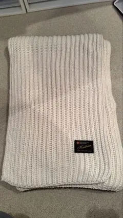 Kastane ホワイト ニットマフラー