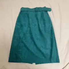 ベルト付き タイトスカート グリーン　INGNI