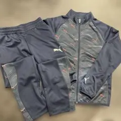 【新品未使用】PUMA プーマ　ジャージ上下セット ネイビー 140