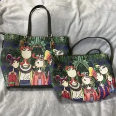 美品　Mei&ge カラフル2WAYバックショルダーバッグ　ポーチのサムネイル