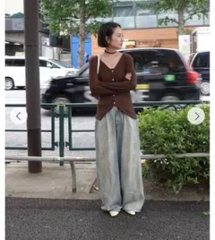 teen boop ニット カーディガン ブラウン