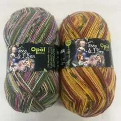 リ*ル様 Opal 毛糸 2個セット マルチカラー