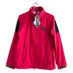 695 パーリーゲイツ 定価61,600円ビックロゴ レインウェア ピンク0 S